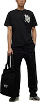 Lookbook Y-3 黑色彈性腰帶休閒褲 時尚簡約 H44805