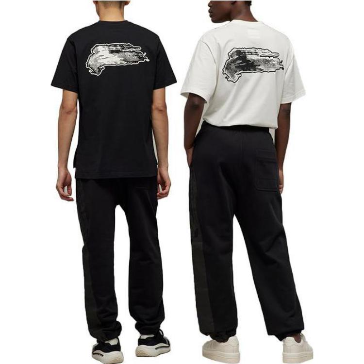 Purchase Y-3 블랙 솔리드 엘라스틱 웨이스트 캐주얼 팬츠 스타일리시 미니멀리스트 H44805