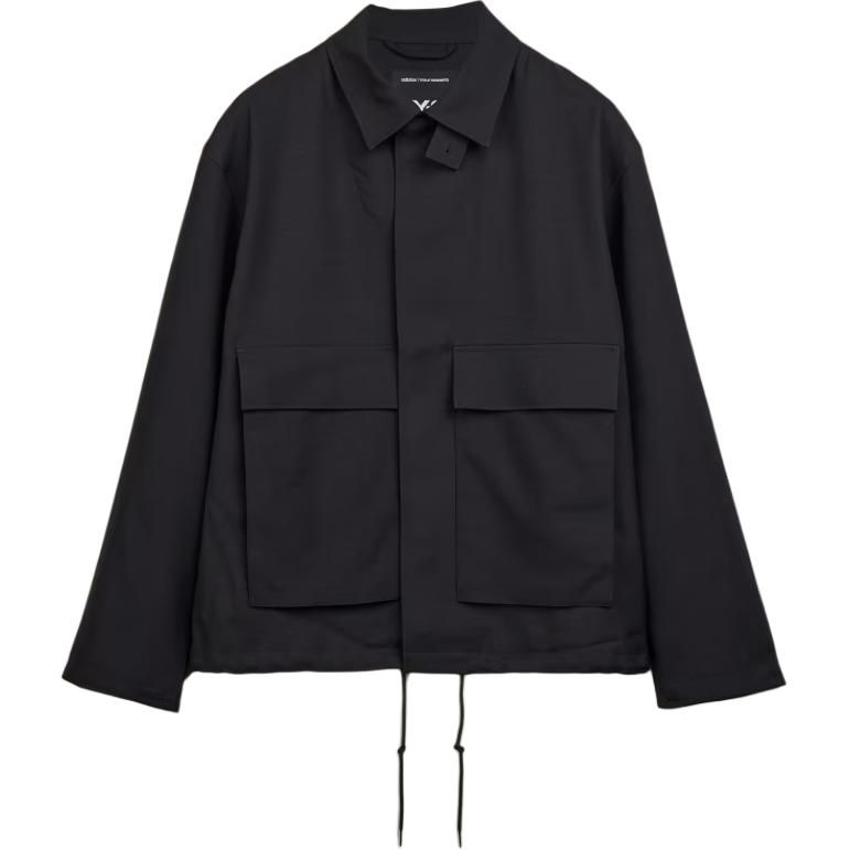 Order Y-3  Black Solid High-Neck Loose-Fit Long-Sleeve Coach Jacket. JN3719