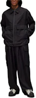 Lookbook Y-3 Black Solid High-Neck Loose-Fit Long-Sleeve Coach Jacket. JN3719