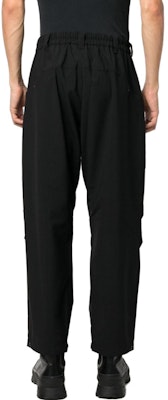 Y-3 블랙 솔리드 릴랙스 핏 립스탑 캐주얼 팬츠 IL2048 Shop Y-3 블랙 솔리드 릴랙스 핏 립스탑 캐주얼 팬츠 IL2048