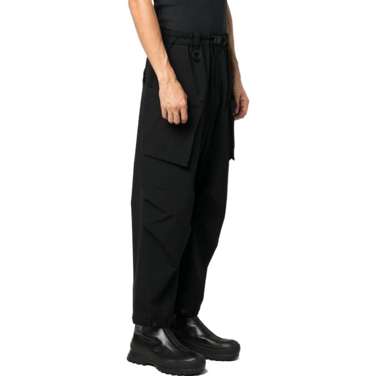 Purchase Y-3 블랙 솔리드 릴랙스 핏 립스탑 캐주얼 팬츠 IL2048