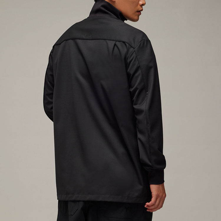 Shop Chaqueta Negra Y-3 con Cuello Alto y Bolsillos con Cremallera. IN8704