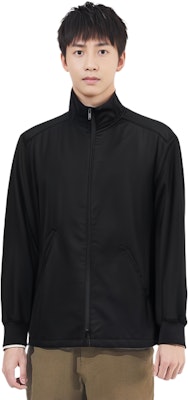 Chaqueta Negra Y-3 con Cuello Alto y Bolsillos con Cremallera. IN8704 Details for Chaqueta Negra Y-3 con Cuello Alto y Bolsillos con Cremallera. IN8704