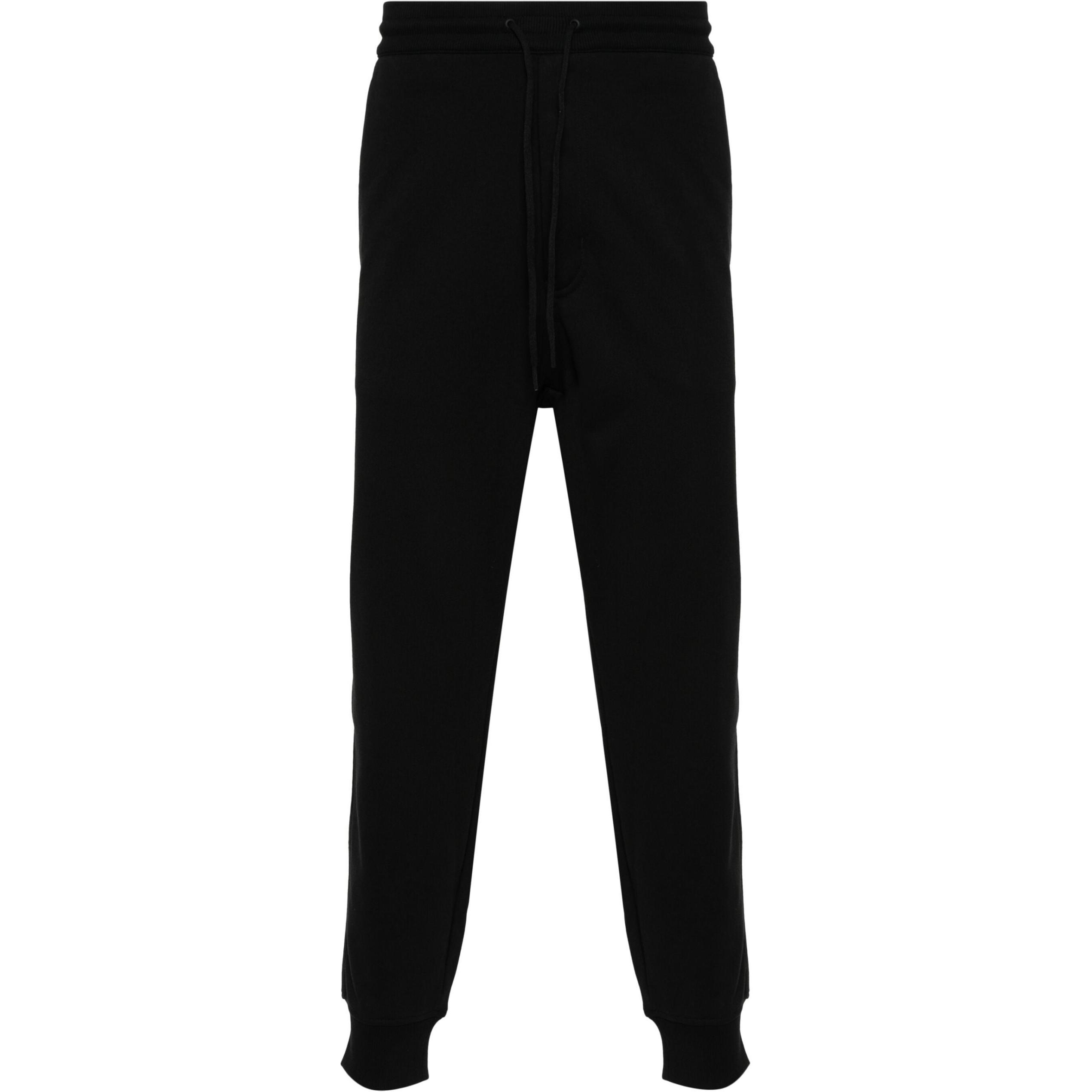 Y-3  Black Straight-Leg Pocket Joggers with Logo Print. IV5570