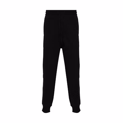 Y-3 Black Straight-Leg Pocket Joggers with Logo Print. IV5570