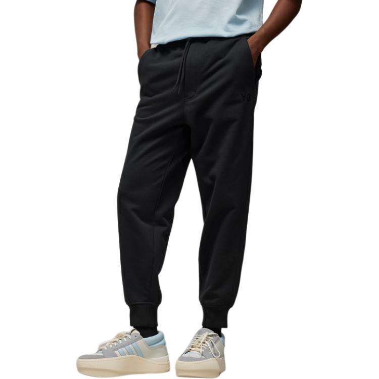 Lookbook Y-3 블랙 로고 포켓 스트레이트 레그 조거 팬츠. IV5570