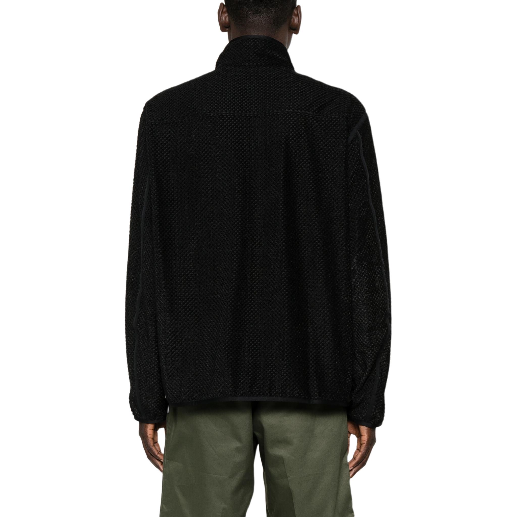 Shop Y-3  Black Zip-Up Jacket with Iconic Three-Stripes Design. IW7496