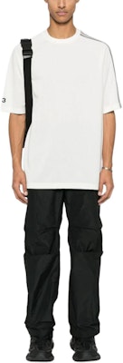 Camiseta Blanca de Manga Corta Y-3 Colorblock a Rayas Crewneck IV5625 Lookbook Camiseta Blanca de Manga Corta Y-3 Colorblock a Rayas Crewneck IV5625