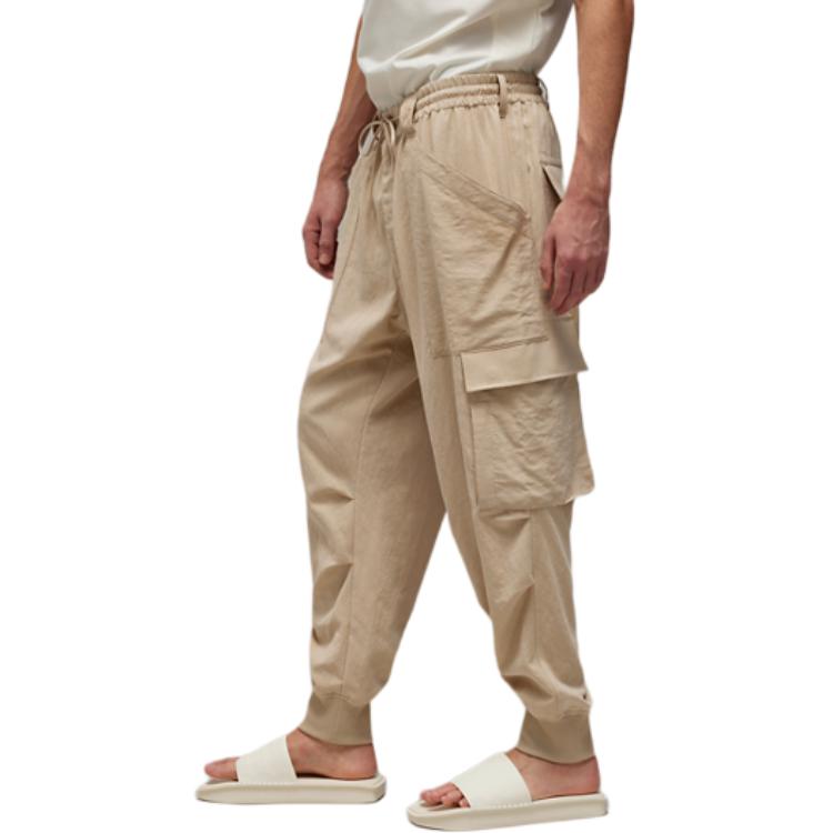 Purchase Y-3  Elastic Waist Straight Pocket Jogger Pants Light Brown. IV7842