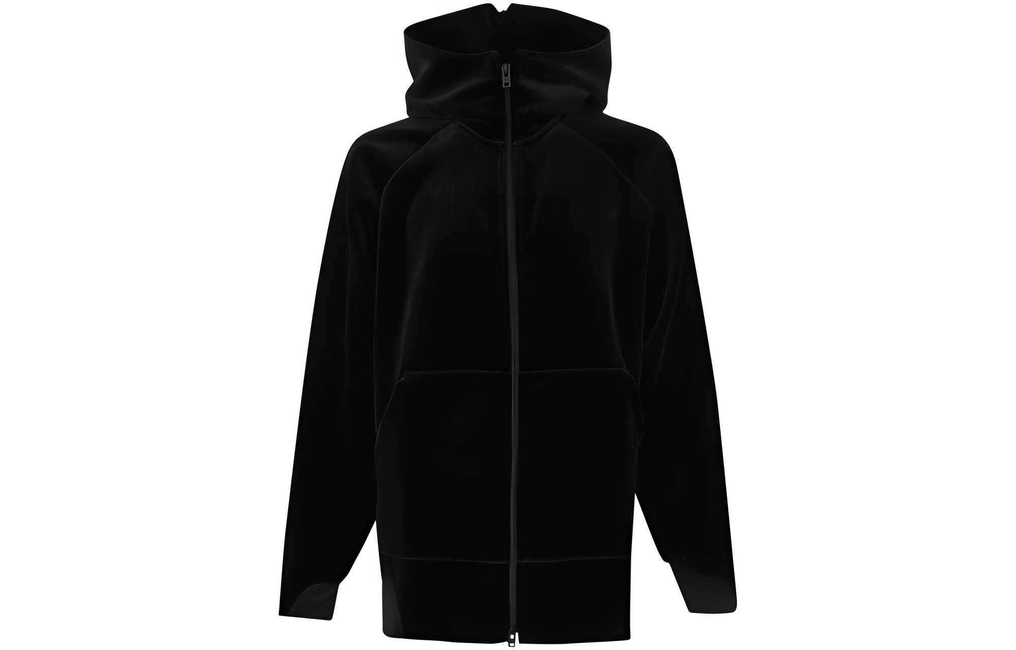 Y-3  Fashion Solid Color Full-Zip Hoodie Jacket - Black IL-2149