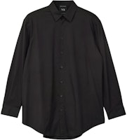 Y-3 Graphic Button-Up Long Sleeve Loose Shirt Black. JE9274 Y-3 Graphic Button-Up Long Sleeve Loose Shirt Black. JE9274
