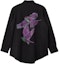 Lookbook Y-3 Graphic Button-Up Long Sleeve Loose Shirt Black. JE9274