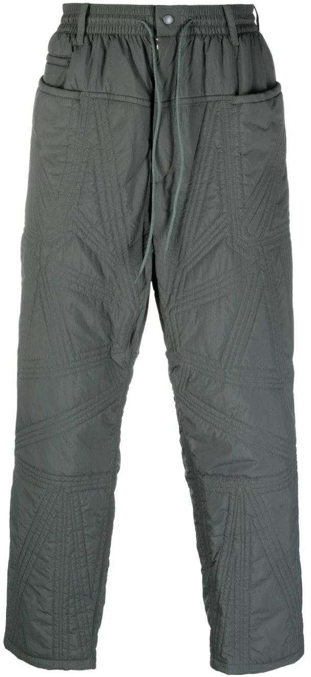 y-3-green-slim-tapered-zipper-casual-pants-ip-7941