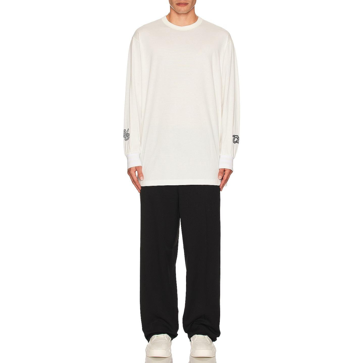 Shop Y-3 长袖圆领印花Logo上衣 IQ2147