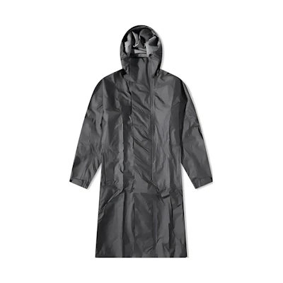 Y-3 Long Hooded Coat Black Solid Color Long Sleeve Windbreaker IB6364