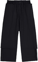 Y-3 Loose Fit Mid-Rise Drawstring Black Casual Pants JN4990 Y-3 Loose Fit Mid-Rise Drawstring Black Casual Pants JN4990