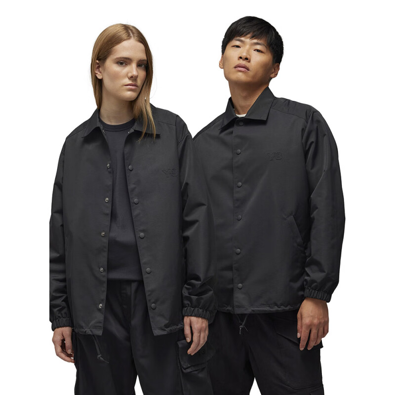 Lookbook Y-3 미니멀리스트 솔리드 컬러 재킷 블랙 IR7106