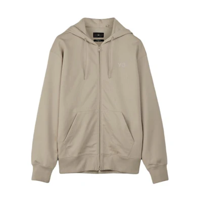 Y-3 Oversized Zipper Hoodie Long Sleeve Beige IV5618