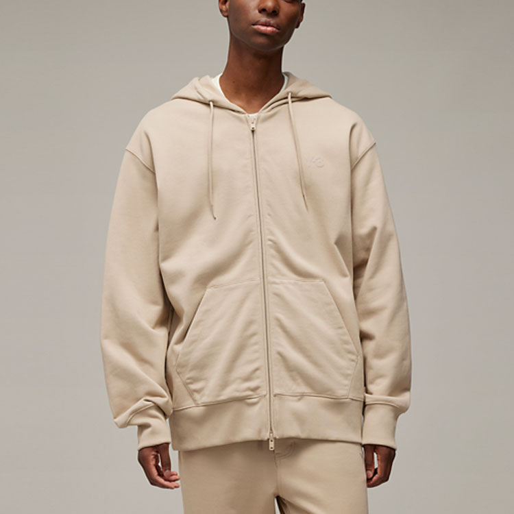 Lookbook Y-3 オーバーサイズ ジッパー フーディー 長袖 ベージュ IV5618