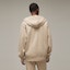 Shop Y-3 オーバーサイズ ジッパー フーディー 長袖 ベージュ IV5618