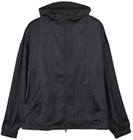 Y-3 Relaxed Fit Zip-Up Hoodie Jacket with Logo in Black. IN4343 Y-3 Relaxed Fit Zip-Up Hoodie Jacket with Logo in Black. IN4343