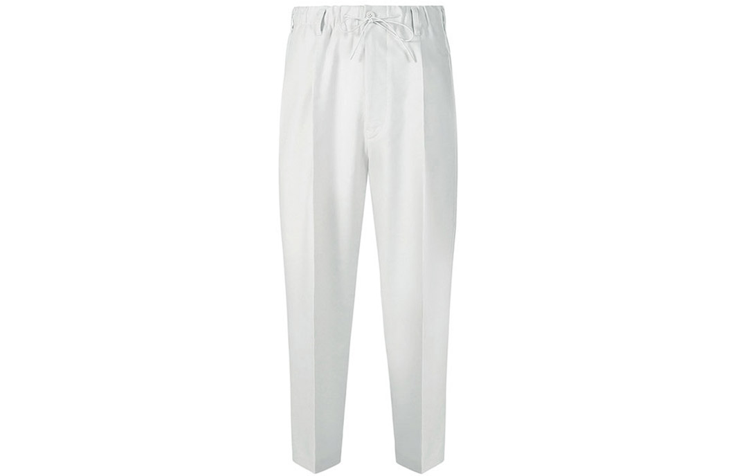 Y-3  Solid Color Mid-Rise Pleated Loose Straight Casual Pants HG6081