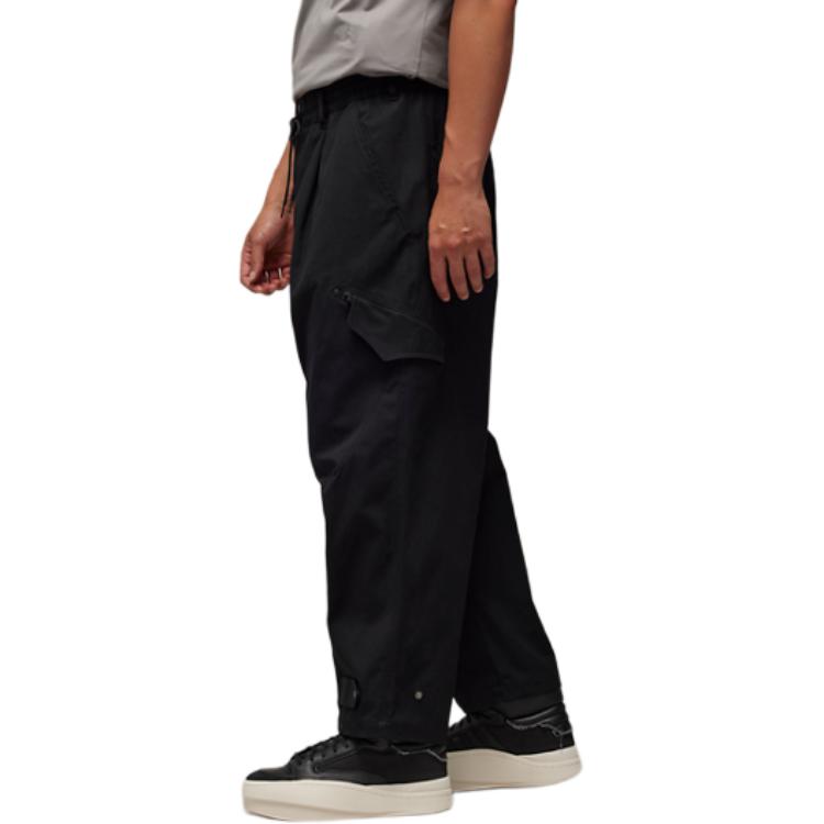 Shop Y-3 纯色松紧腰宽松裤 黑色 IN4345