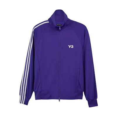 Y-3 Stand Collar Zip-Up Logo Jacket Purple JF0667