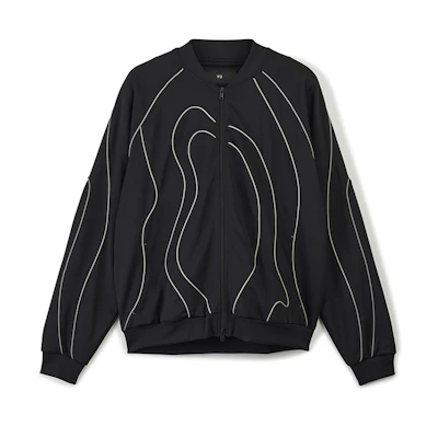 Y-3 Track Top Zip Baseball Jacket Black IR6262