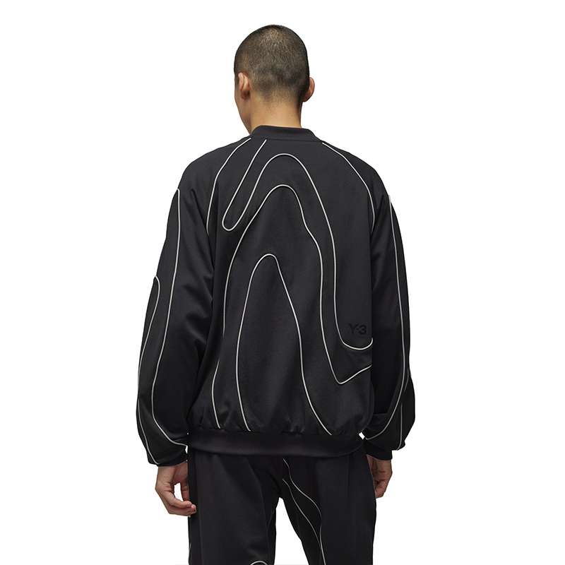 Shop Y-3  Track Top Zip Baseball Jacket Black IR6262