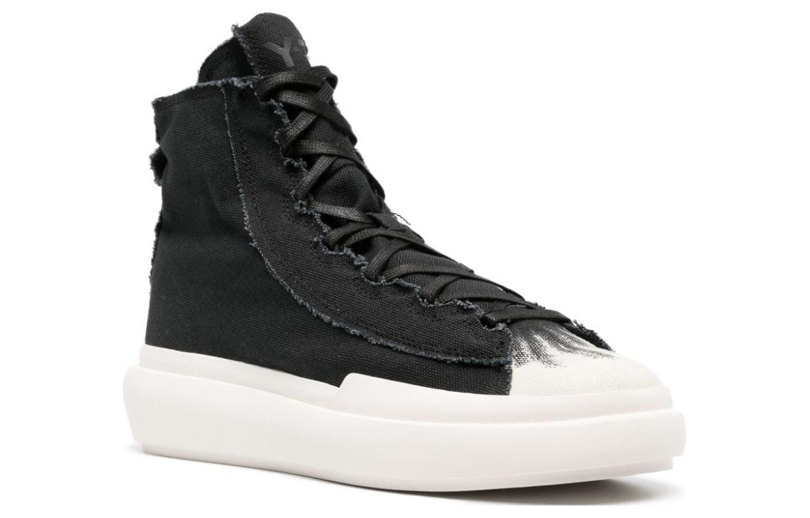 Order Y-3 Nizza 手工噴繪帆布鞋 高幫 板鞋 男女同款 黑色