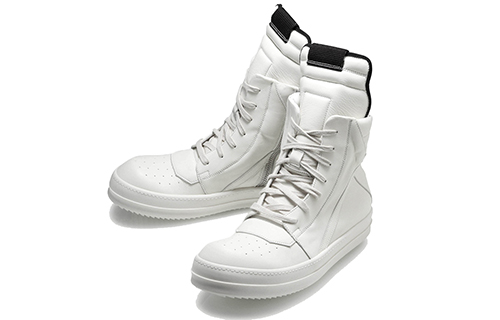 Order Y-3 adidas Rick Owens "Blanc Hautes à Fermeture Latérale" RU16S3894LP0