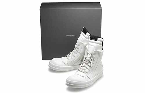 Details for Y-3 adidas Rick Owens "Blanc Hautes à Fermeture Latérale" RU16S3894LP0