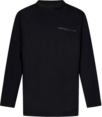 Y-3 字母印花長袖圓領T恤 男女款 黑色 JE9280 Buy Y-3 字母印花長袖圓領T恤 男女款 黑色 JE9280