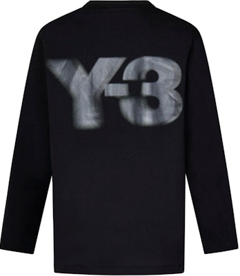 Y-3 字母印花長袖圓領T恤 男女款 黑色 JE9280 Lookbook Y-3 字母印花長袖圓領T恤 男女款 黑色 JE9280