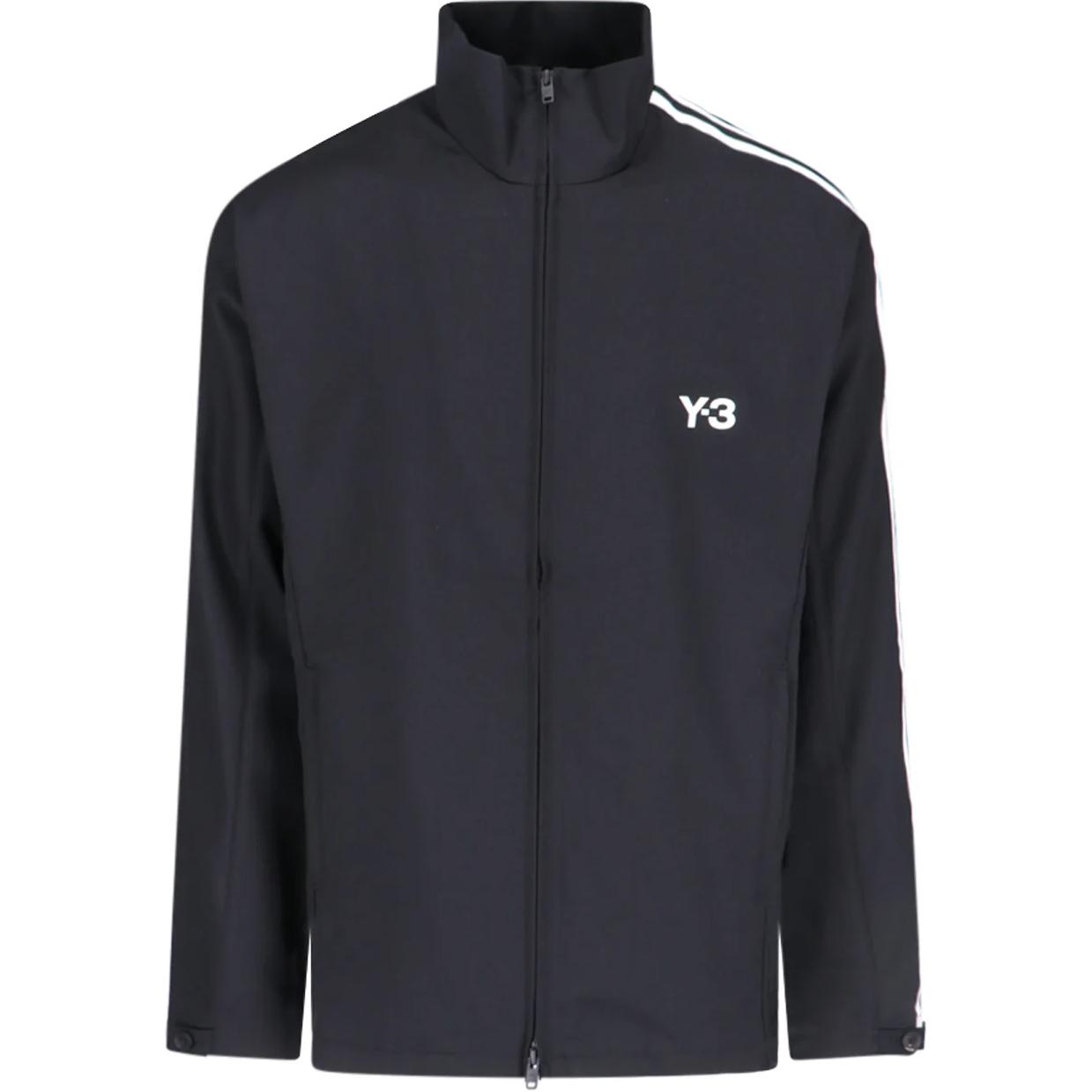 Y-3 Alphanumeric Print Zip-Up Jacket Black  Long Sleeve Outerwear IW7462