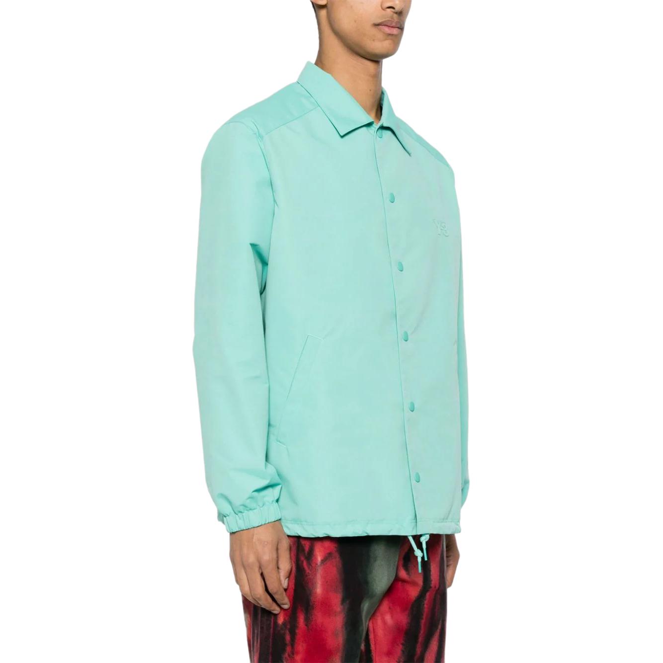 Purchase Y-3 아플리케 카라 민트그린 남성용 긴팔 싱글 브레스티드 재킷 IV5654