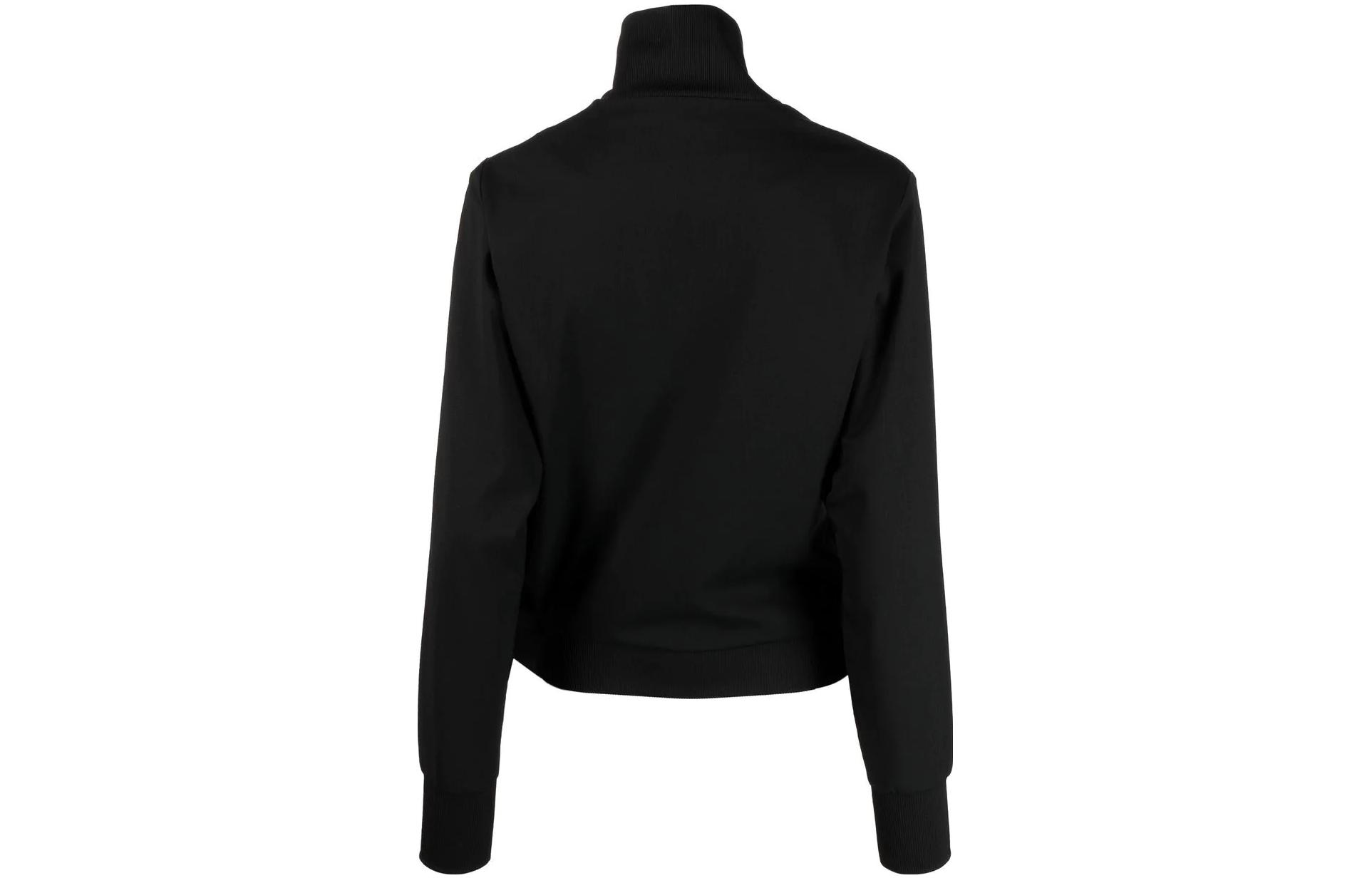 Lookbook Y-3 Asymmetric High Neck Black Long Sleeve Sweatshirt . HN4321BLACK