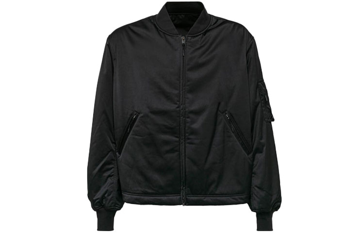 Y-3 Black Back Logo Print Long Sleeve Jacket Black GK4481