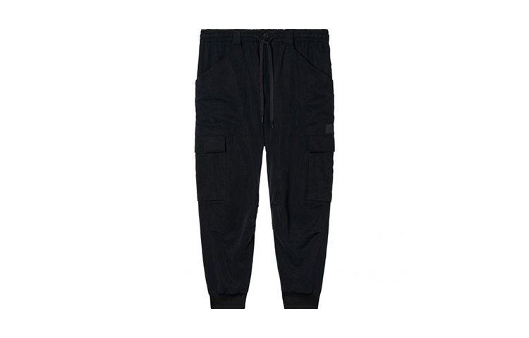 Y-3 Black Cargo Jogger Pants Loose Fit Casual Wear H63081
