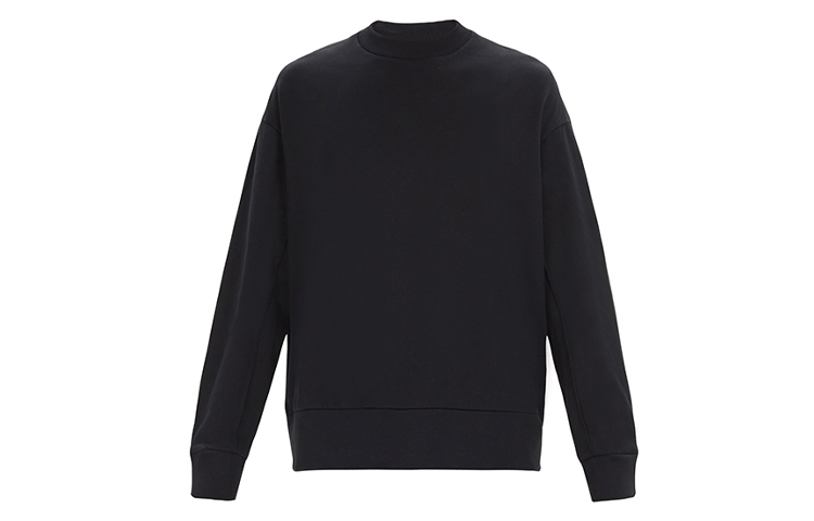 Y-3 Black Casual Crewneck with Large Signature Logo on Back DY7157 圖 3
