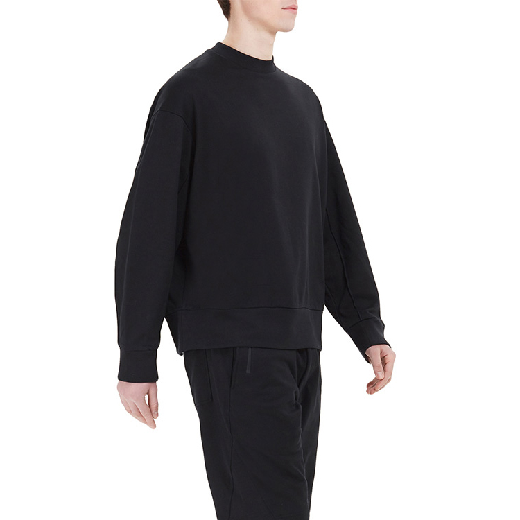 Y-3 Black Casual Crewneck with Large Signature Logo on Back DY7157 圖 6
