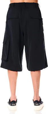 Y-3 Black Casual Solid Color Shorts with Side Pockets H63079 Purchase Y-3 Black Casual Solid Color Shorts with Side Pockets H63079