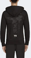 Purchase Y-3 黑烏鴉圖案連帽衫附品牌標誌設計 GD5030