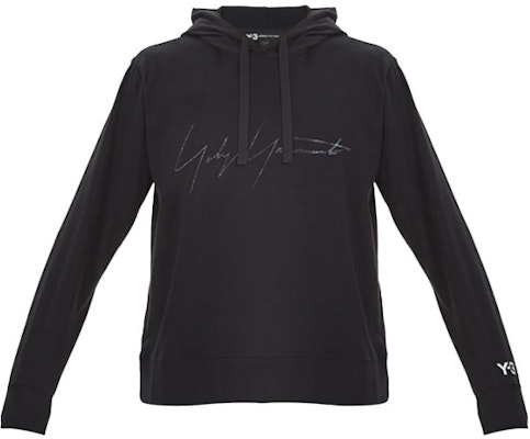 Y-3 黑色抽繩連帽長袖休閒上衣 FP8691 Order Y-3 黑色抽繩連帽長袖休閒上衣 FP8691