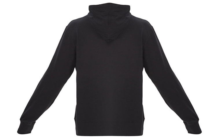 Lookbook Y-3 Hitam Baju Lengan Panjang Hoodie dengan Tali Serut. FP8691