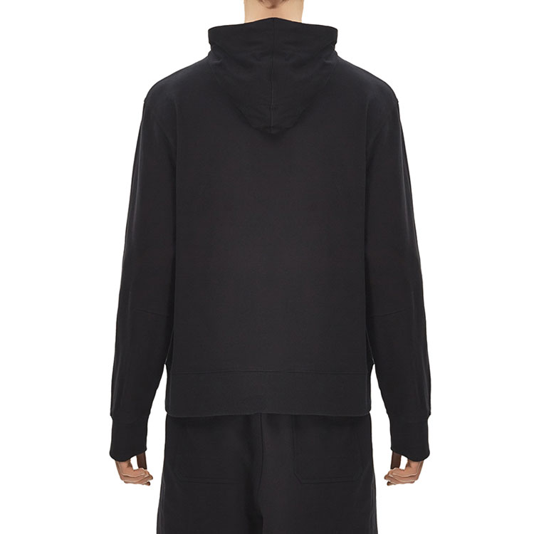 Details for Y-3 Hitam Baju Lengan Panjang Hoodie dengan Tali Serut. FP8691