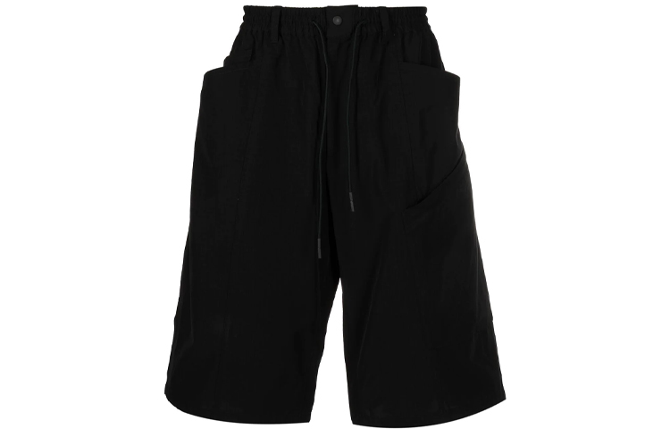 Order Y-3 Black Elastic Waist Bermuda Shorts GV4228