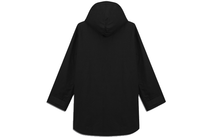 Lookbook Y-3 Jaket Parka Nylon Hitam Berhoodie FN3410